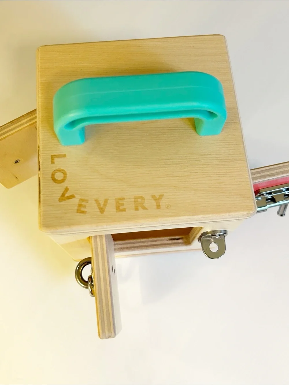 Love very Lockbox Wooden Toy - Portable Problem-Solving Activity